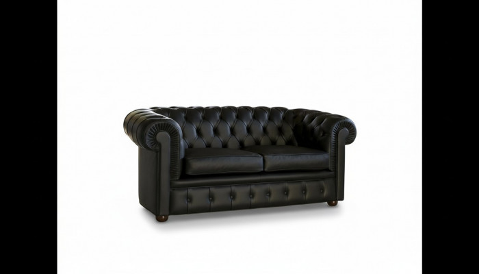 Chesterfield Sofa Bank Beklede Banken Klassieke 2-zits Zitbank Leer Schaffhaus