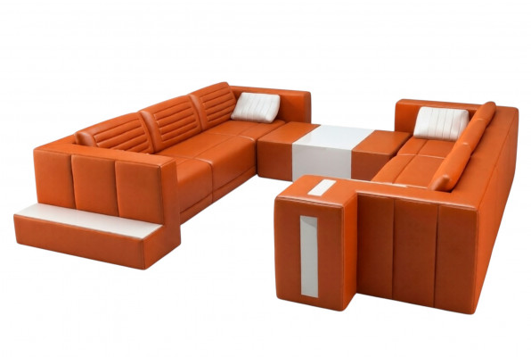 Modern Elegant Design Woonkamerbanken Bekleed meubilair U-vorm voor uw huis.