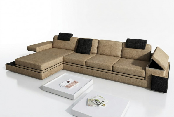 Ontwerp leren bank bank bank bekleding set woonlandschap hoek textiel