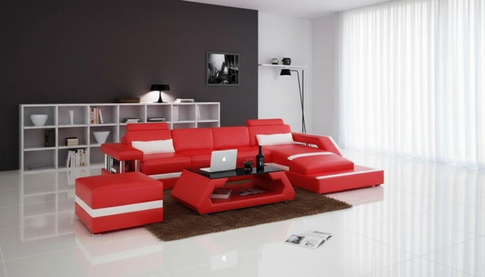 Leren bank Bank Woongebied Modern Hoek Decor Hoekbank Ontwerpgarnituur  Leren bank Woonkamer Modern Hoek Decor Hoekbank Ontwerpmeubilair