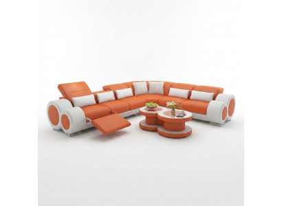 Leren bank Bank Woonlandschap Bank Modern Hoekbank Ontwerp Set  Leren bank Bank Woonlandschap Bank Modern Hoekbank Ontwerp Set