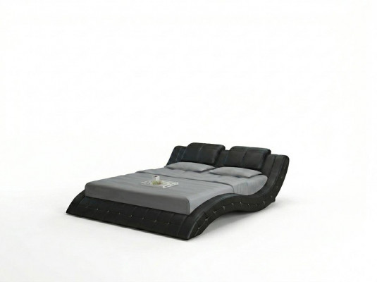 Luxe leren bed ontwerp gestoffeerde bedden dubbel huwelijk 140/160/180 LB8824B