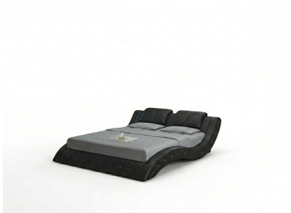 Luxe leren bed ontwerp gestoffeerde bedden dubbel huwelijk 140/160/180 LB8824B