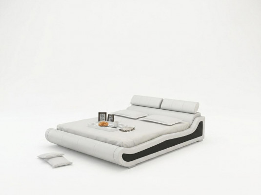 Luxe leren bedontwerp gestoffeerde bedden dubbel modern huwelijk 140/160/180 cm.