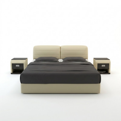 Leder Bed Design Gestoffeerde Bedden Luxe Tweepersoons Modern Huwelijk 140/160/180 LB8827