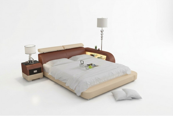 Waterbed Hotel Dubbel Bed Bedden Compleet Lederen Bed Gestoffeerd Bed Water LB8801