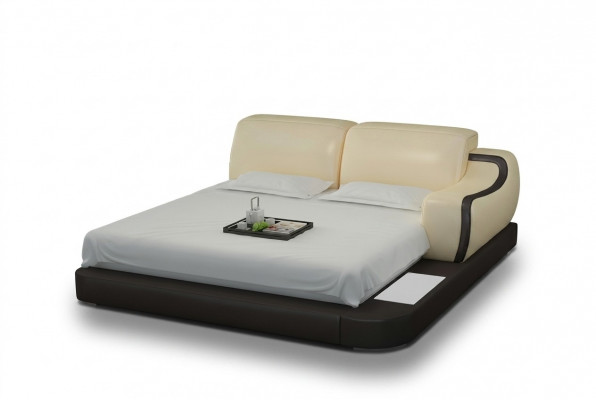 Waterbed Hotel dubbel bed compleet leren bed gestoffeerd bed water LB8803