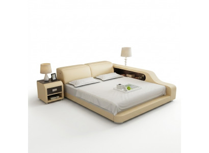 Waterbed Hotel Tweepersoonsbed Bedden Compleet Lederen Bed Gestoffeerd Bed Wasser LB8818