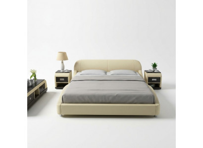 Waterbed Hotel Tweepersoonsbed Bedden Compleet Leren Bed Gestoffeerd Water LB8822