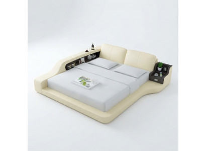 Waterbed Hotel Dubbel Bed Bedden Compleet Lederen Bed Gestoffeerd Bed Water LB8841