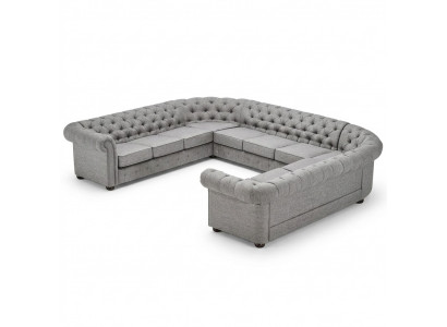 Chesterfield Bank Bank Bekleding Woonlandschap U-vorm Salon Bank Hoekbank