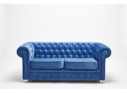 Chesterfield Design Luxus Beklede Sofa Bank Zithoek Leder Textiel Nieuw #H3