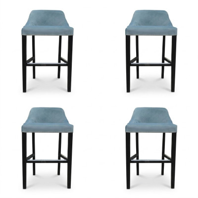 4x Set van design Chesterfield barkrukken krukken hoge stoelen set gestoffeerde stoelen set