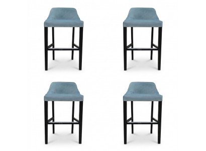 4x Set van design Chesterfield barkrukken krukken hoge stoelen set gestoffeerde stoelen set