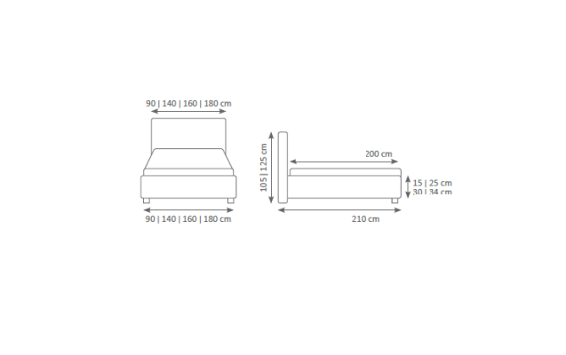 Betten Bed Bekleding Leder Textiel Designer Elegant Dubbel Echtgenoot Hotel Boxspring Nieuw
