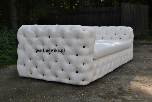 XXL Design Bank Sofa Bekleding 4-Zits Engelse Chesterfield Fluwelen Banken Sedanbanken