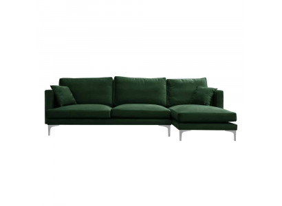 Großes schwarzes Leder Chesterfield Ecksofa im klassischen Stil