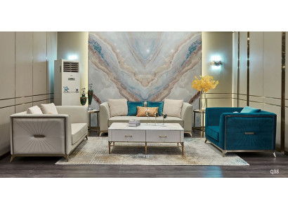 Luxus Möbel Sofagarnitur Couch Sofa Polster 321 Sitzer Tisch Couchtisch Couchen