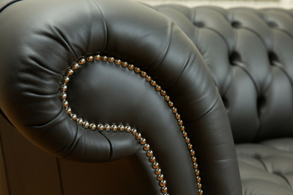 Chesterfield 2-zitsbank Leren Sofa Bankbekleding Zitmeubel Tweezitter Nieuw