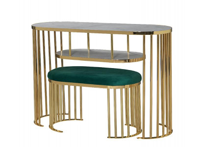 Schminktisch Gold Hocker Konsole Hochwertig Schmink Tische Tisch Konsolen