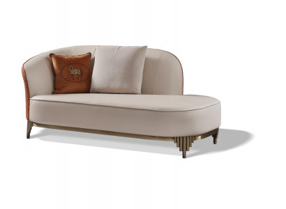 Liege Moderne Leder Komfort Luxus Liegen Liegesessel Relaxliege Chaiselongue Neu