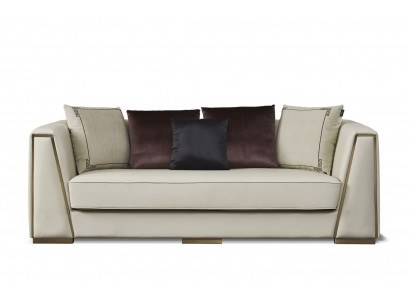 Leder 3-Sitzer Sofa in Schwarz, Elegantes Chesterfield Design