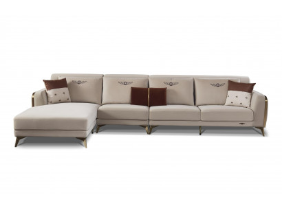 Designer Ecksofa Wohnzimmer Eckgarnitur Couch Sofa Polster Eck Sofas Couchen Neu