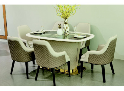 Esstisch Esszimmer Designer Polster Luxus Tisch Tische 160x90cm Esstische Leder