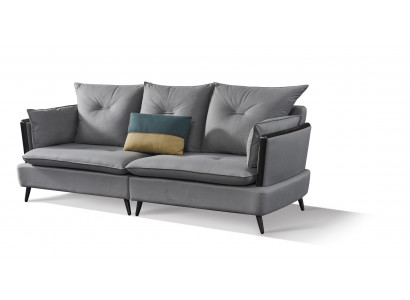 Moderne Sofagarnitur 3+1+1 Sitzer Set Design Sofas Polster Couchen Textil Relax
