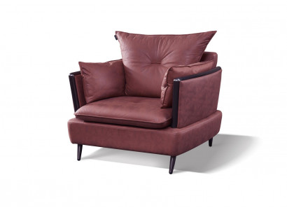 Klassischer Sessel Fernseh Design Polster Sofa Couch Couchen Sofas Textil Stoff