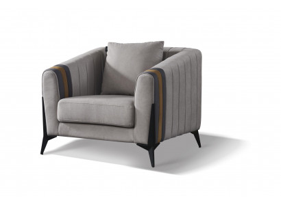 Moderner Sessel Fernseh Design Polster Sofa Couch Couchen Sofas Textil Möbel