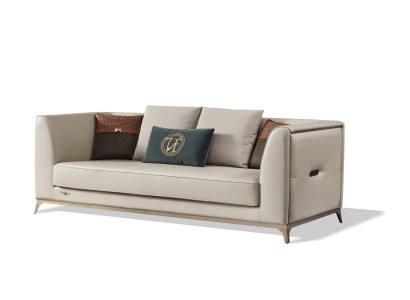 Luxus 2 Sitzer Couch Polster Sofa Textilleder Couchen Garnitur Neu Zweisitzer