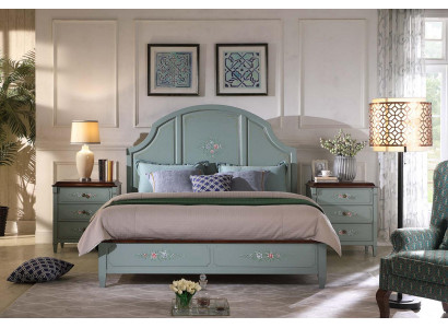 Bett 2x Nachttisch 3 tlg. Schlafzimmer Set Design Modern Luxus Schlafzimmer Neu
