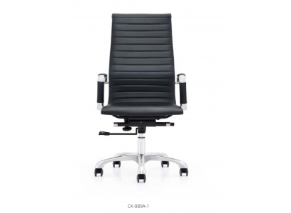 Kunstleder Sessel in Beige mit Edelstahlrahmen modern