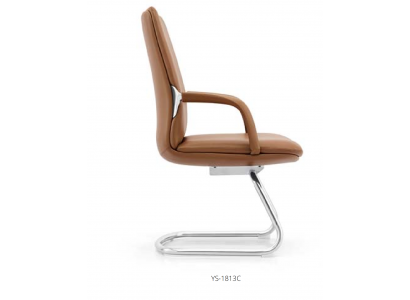 Kunstleder-Sessel mit Edelstahlgestell modern und elegant