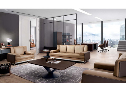 Kunstleder Chesterfield-Sofa in Schwarz modern und elegant