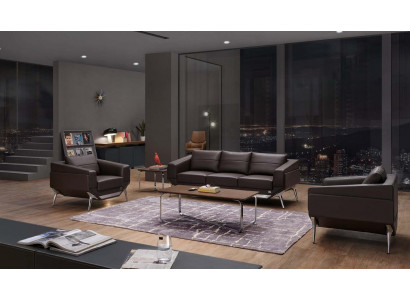 Kunstleder Chesterfield-Sofa im klassischen Design in Schwarz