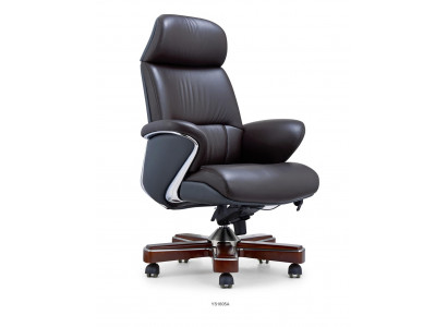 Leder Sessel modern in Schwarz