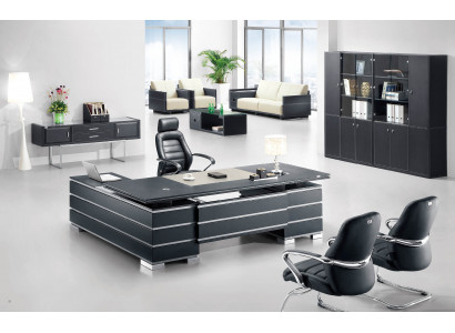 Kompakte weiße Kommode aus MDF und Edelstahl