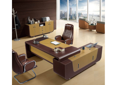 Leder-Kommode in Grau mit Edelstahl und MDF für modernes Wohnzimmer