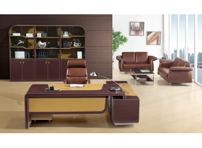 Leder Chesterfield-Sofa modern in Schwarz