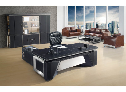 Moderner Chesterfield-Gartenmöbel-Set aus Leder in elegantem Braun