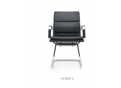 Kunstleder Stuhl in Schwarz modern eleganter Sitzkomfort