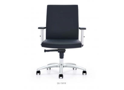 Kunstleder Sessel in Schwarz modern eleganter Stil