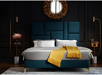 Designbett 180x200cm Doppelbett Bett Ehebett Design Luxus Luxur Polsterbett Neu
