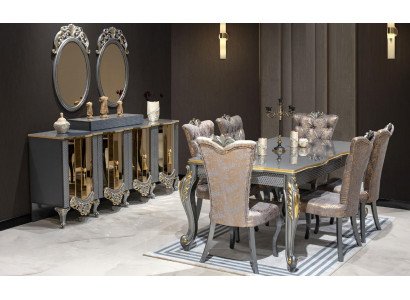 Luxus Esszimmer Essgruppe Esstisch Stühle Möbel Essgarnitur  8tlg.