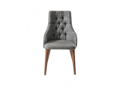 Stuhl Esszimmer Design Textil Stühle Möbel Luxus Holz Lehnstuhl Chesterfield Neu