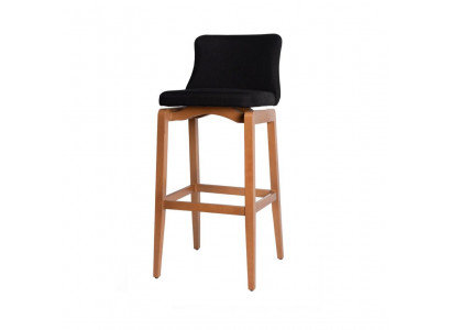 Barhocker Stühle Design Stuhl Tresen Sessel Bar Stoff Lehnstuhl Luxus Polster