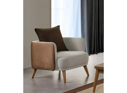 Luxus Polsterung Grauer Sessel Italienisches Design Design Moderne Möbel