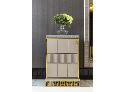 Kommode Beige Luxus Schrank Elegantes Kommoden Stil Modern Möbel Schön Neu